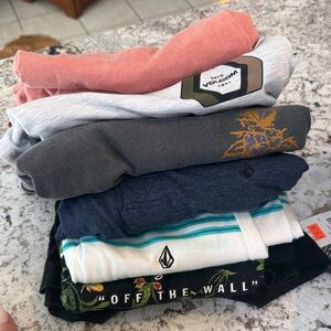 6 Mens Volcom Tee Shirts Size Small